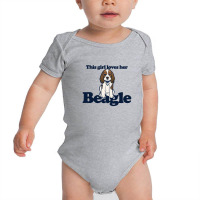 This Girl Loves Her Beagle Baby Bodysuit | Artistshot