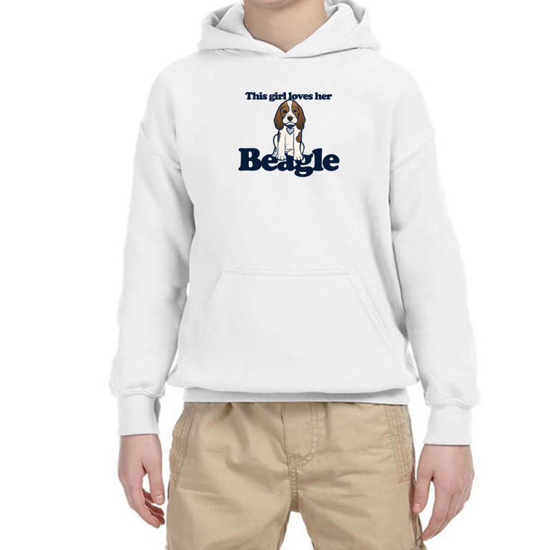 This Girl Loves Her Beagle Youth Hoodie | Artistshot