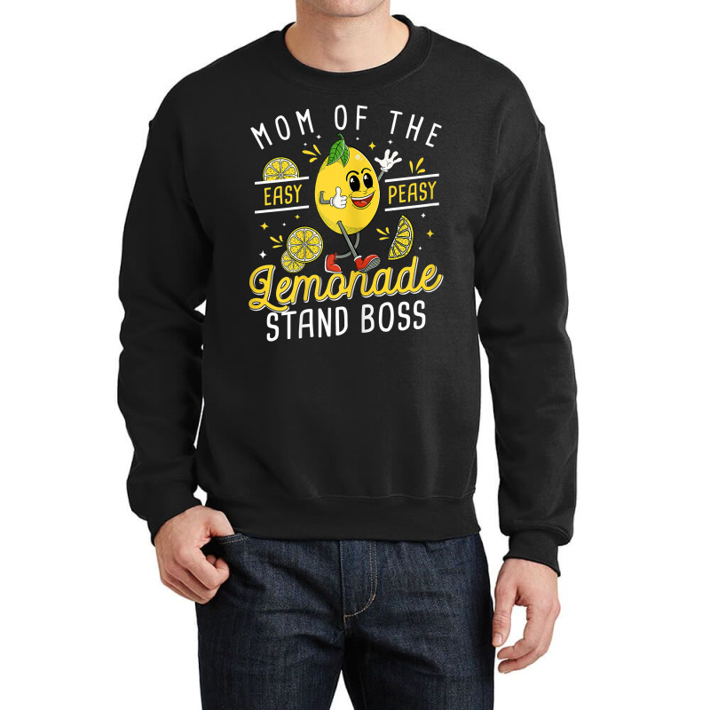 Womens Mom Of The Lemonade Stand Boss Funny Lemon Sell Lemonade T Shir Crewneck Sweatshirt by JahmayaWhittle | Artistshot