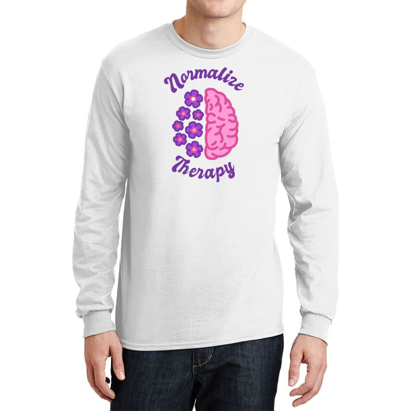 Normalize Therapy - Society Long Sleeve Shirts by Ashira_Designs | Artistshot