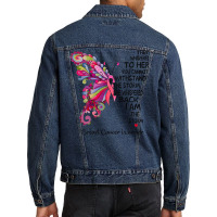 Womens Pink Butterfly I Am The Storm Breast Cancer Warrior T Shirt Men Denim Jacket | Artistshot