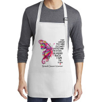 Womens Pink Butterfly I Am The Storm Breast Cancer Warrior T Shirt Medium-length Apron | Artistshot