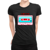 Cassette Music Tape Ladies Fitted T-shirt | Artistshot