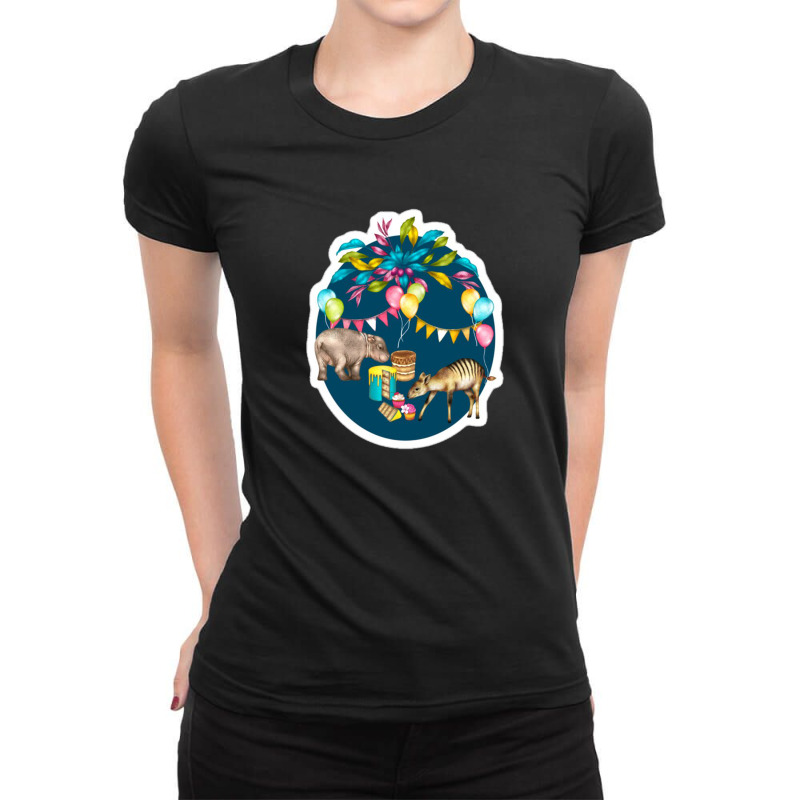 Tropical Paradise Ladies Fitted T-Shirt by isaq | Artistshot