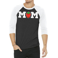 Strawberry Mom Fruit Lover Fruitarian Mother's Day Berry T Shirt 3/4 Sleeve Shirt | Artistshot