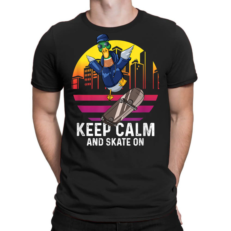 Duck Skater Skate On Longboard Skateboard Halfpipe Skating T Shirt T-shirt | Artistshot