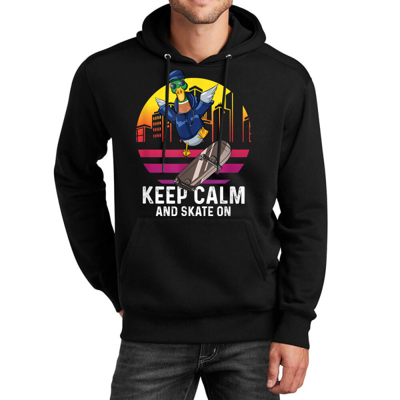 Duck Skater Skate On Longboard Skateboard Halfpipe Skating T Shirt Unisex Hoodie | Artistshot