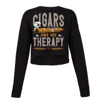 Cigars Are My Therapy T Shirt Cropped Sweater | Artistshot