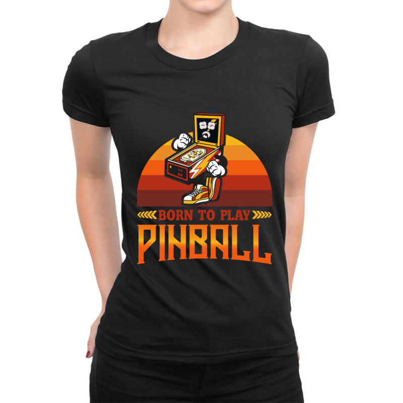 Pinball, Pinball Pinball Enthusiast, Arcade, Ladies Fitted T-Shirt by CUSER2870 | Artistshot