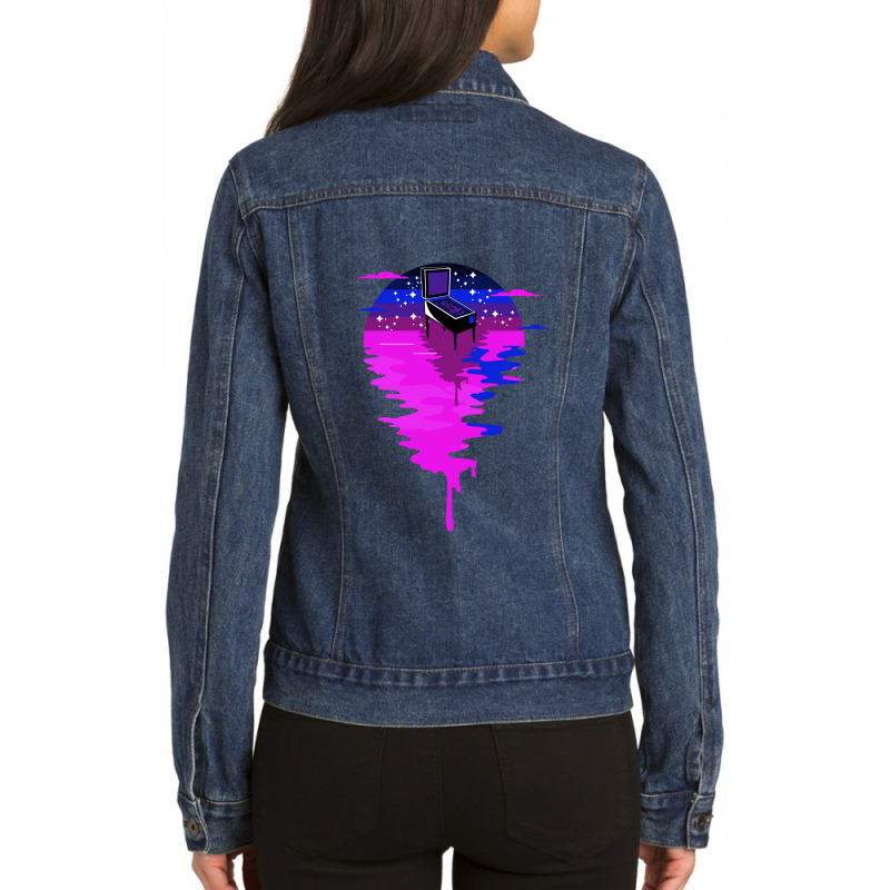 Pinball, Pinball Arcade, Pinball Table, Ladies Denim Jacket by CUSER2870 | Artistshot