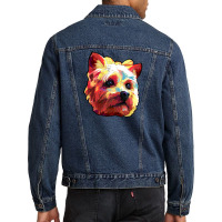 Yorkshire Terrier Men Denim Jacket | Artistshot