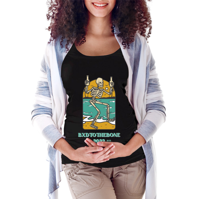 Beach Ghost To The Bone Maternity Scoop Neck T-shirt | Artistshot