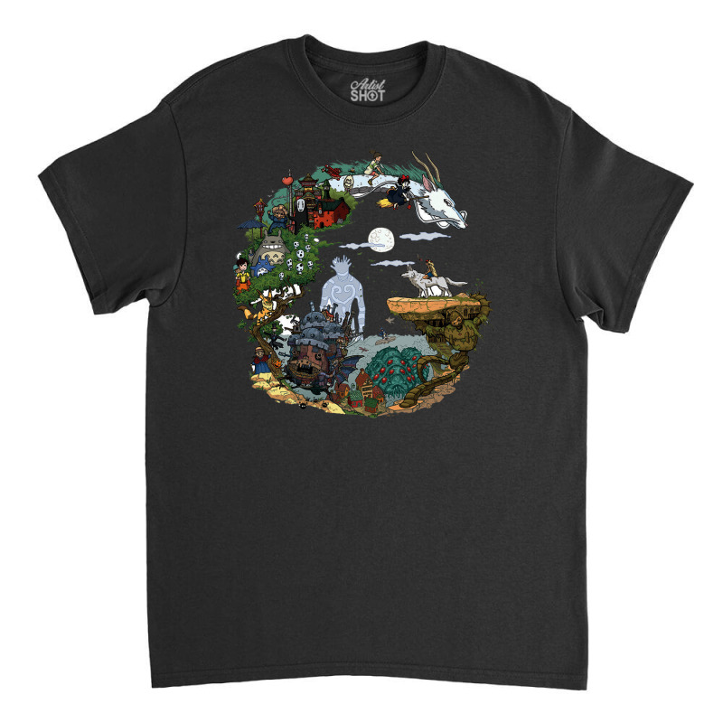 Studio Ghibli Characters (w) Classic T-shirt by merdekaseja | Artistshot