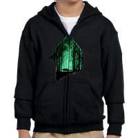 Wolf In The Forest Youth Zipper Hoodie | Artistshot