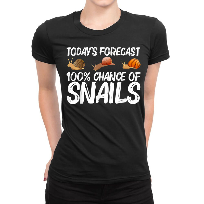 Funny Snail Design For Men Women Freshwater Snail Lovers T Shirt Ladies Fitted T-Shirt by jermonmccline | Artistshot