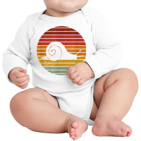 Snail Shirt, Retro Vintage Snail Animal T Shirt Long Sleeve Baby Bodysuit | Artistshot