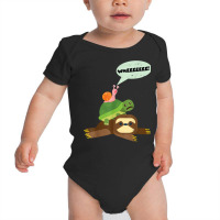 Sloth Turtle Snail Running T Shirt Baby Bodysuit | Artistshot