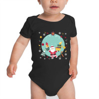 Santa Claus Happy New Year Baby Bodysuit | Artistshot