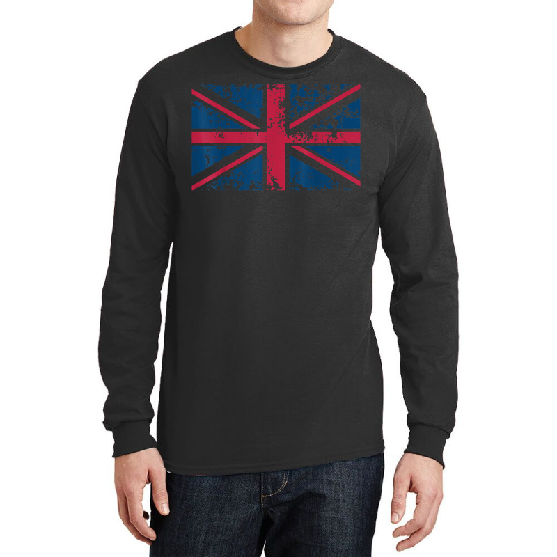 Union Jack Vintage Uk Flag Shirt  Britain Loyalists Gift Long Sleeve Shirts | Artistshot