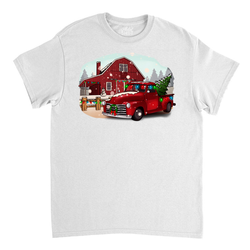 Farm Truck Christmas Classic T-shirt by Apollo | Artistshot