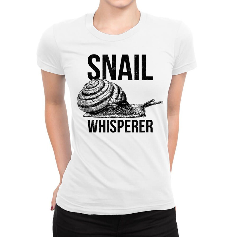 Snail Whisperer, Funny Snails T Shirt Ladies Fitted T-Shirt by ebertfran1985 | Artistshot