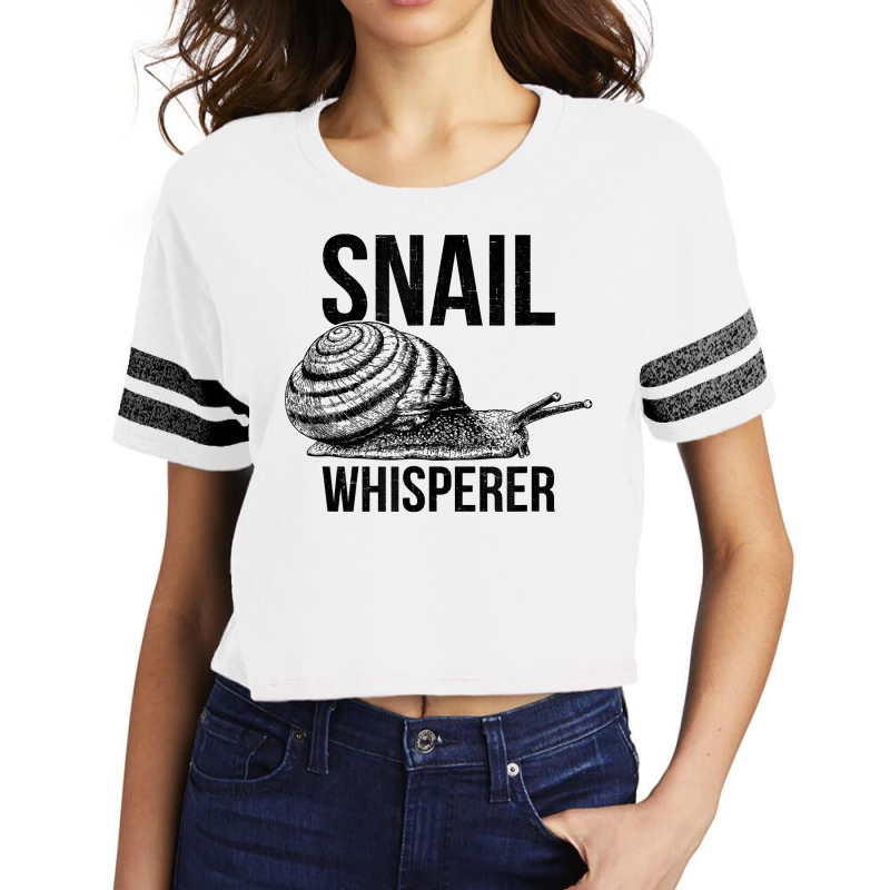 Snail Whisperer, Funny Snails T Shirt Scorecard Crop Tee by ebertfran1985 | Artistshot