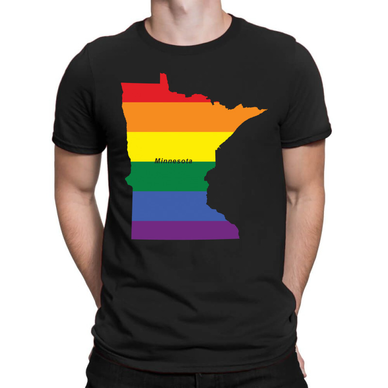 Minnesota Rainbow Flag T-shirt | Artistshot