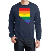 Nevada Rainbow Flag Crewneck Sweatshirt | Artistshot
