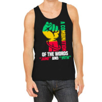 Juneteenth Gifts T  Shirt A Combination Of The Words Tank Top | Artistshot