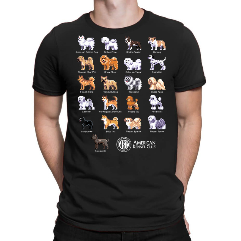 American Kennel Club Pixel Pups   Non Sporting T Shirt T-shirt | Artistshot