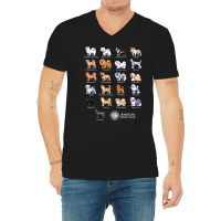 American Kennel Club Pixel Pups   Non Sporting T Shirt V-neck Tee | Artistshot