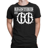 Registered No 66 T-shirt | Artistshot