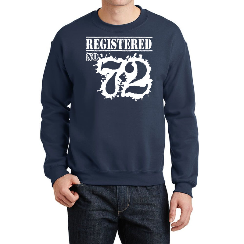 Registered No 72 Crewneck Sweatshirt | Artistshot