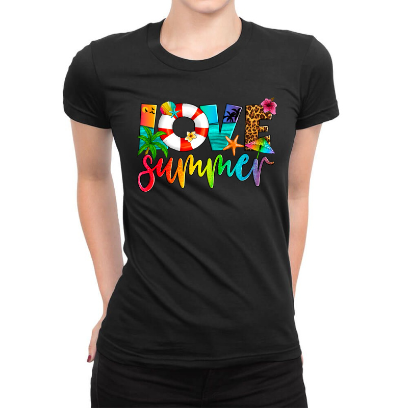 Love Summer Ladies Fitted T-shirt | Artistshot