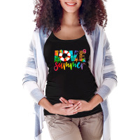 Love Summer Maternity Scoop Neck T-shirt | Artistshot