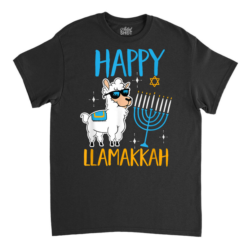 Happy Hanukkah Jewish Christmas Jewish Hanukkah Llamakkah T Shirt Classic T-shirt | Artistshot