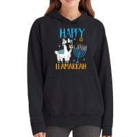 Happy Hanukkah Jewish Christmas Jewish Hanukkah Llamakkah T Shirt Vintage Hoodie | Artistshot