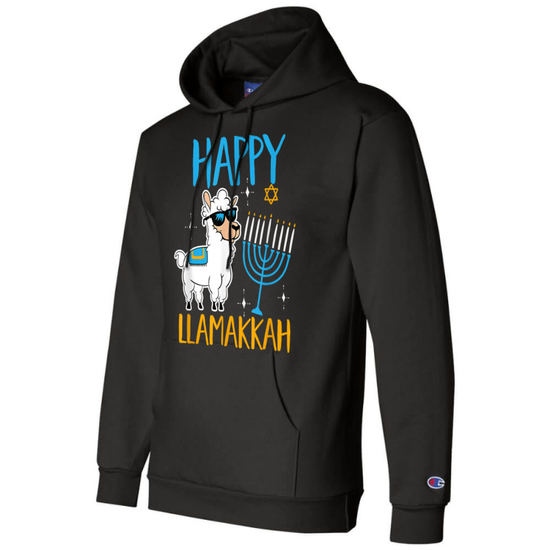 Happy Hanukkah Jewish Christmas Jewish Hanukkah Llamakkah T Shirt Champion Hoodie | Artistshot