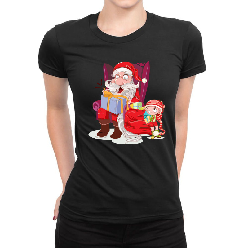 Christmas Gift Ladies Fitted T-Shirt by Chiks | Artistshot