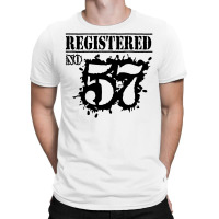 Registered No 57 T-shirt | Artistshot