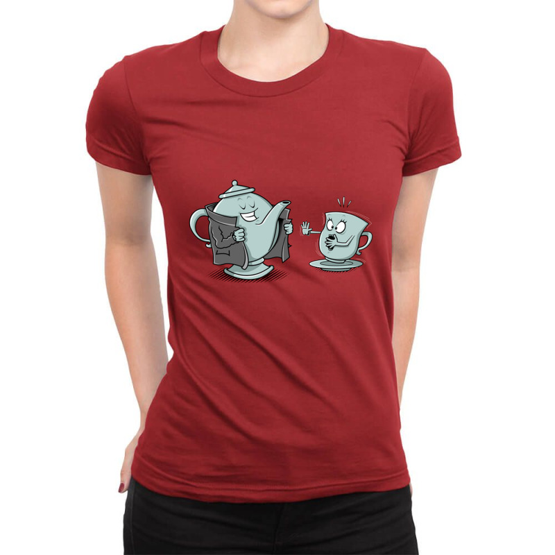 Exhibitionist Teapot Ladies Fitted T-Shirt by Mbeler | Artistshot