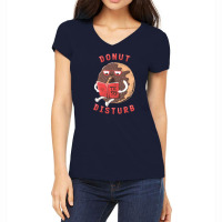 Donut Disturb Women's V-neck T-shirt | Artistshot