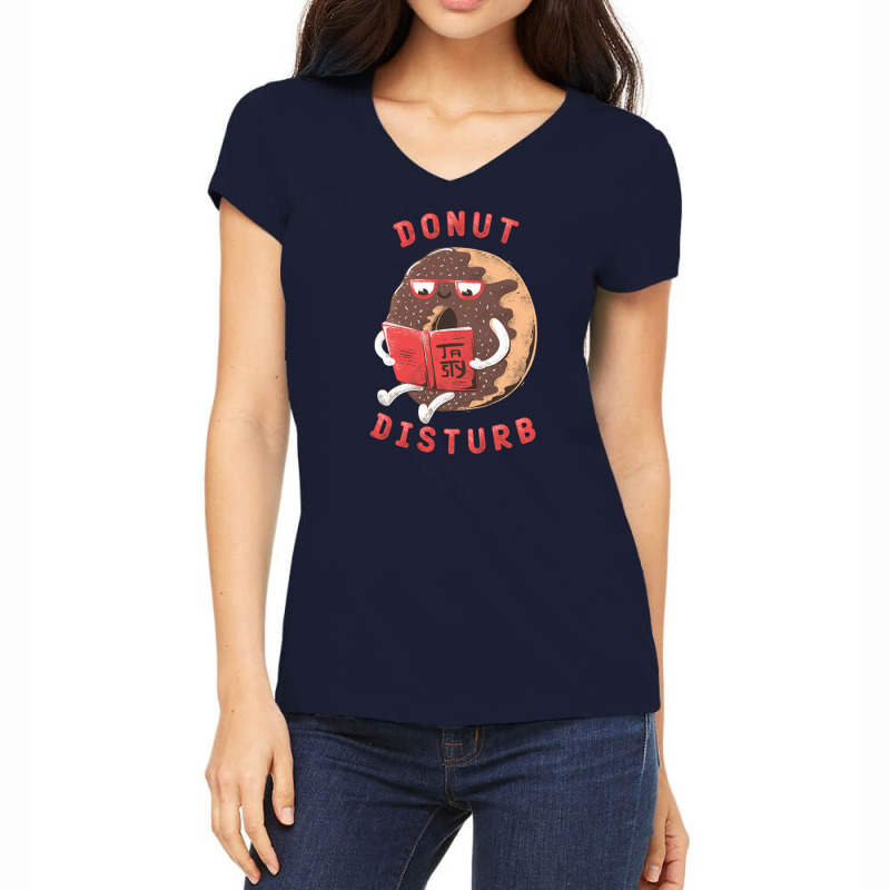 Donut Disturb Women's V-Neck T-Shirt by Mbeler | Artistshot