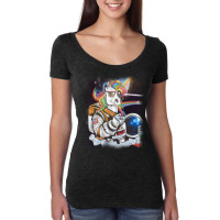 Perfect Astronaut Unicorn In The Space. Women's Triblend Scoop T-shirt | Artistshot