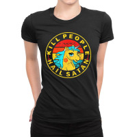 Kill People Hail Satan Vintage Retro Ladies Fitted T-shirt | Artistshot