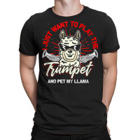 Trumpeter Llama Musical Instrument Trumpet T Shirt T-shirt | Artistshot