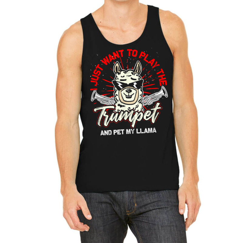 Trumpeter Llama Musical Instrument Trumpet T Shirt Tank Top | Artistshot