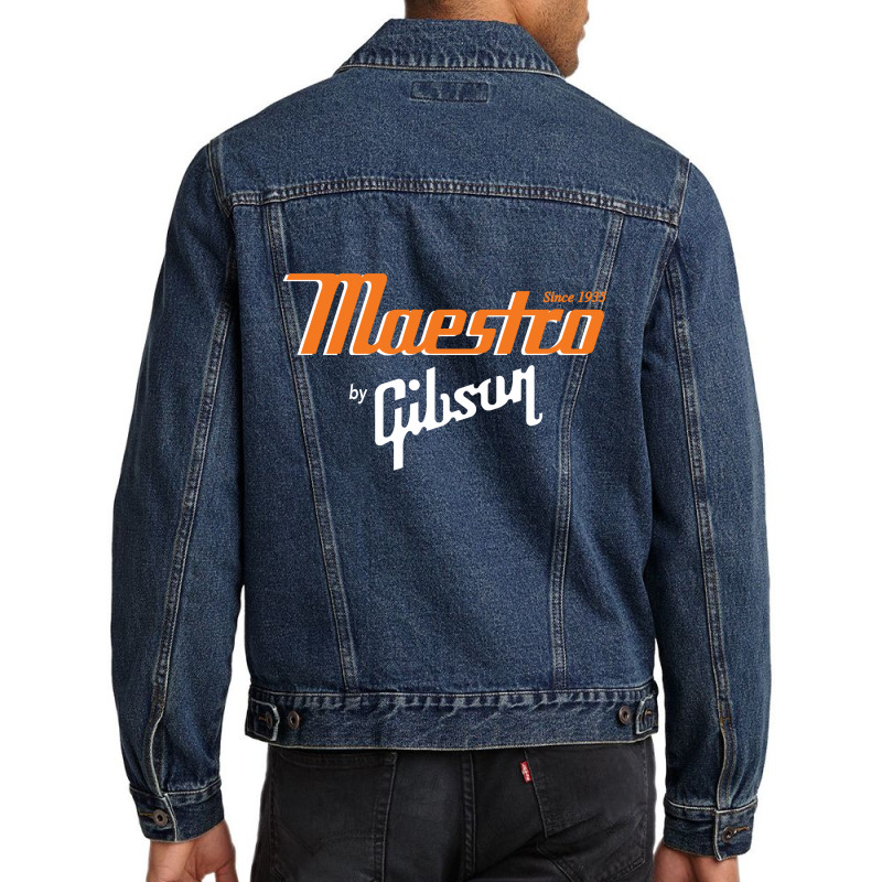 Gibson Guitars Men Denim Jacket by Hubnaura | Artistshot