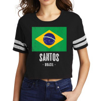 City Of Santos   Brazil  Br Brazilian Flag Merch   Graphic Tank Top Scorecard Crop Tee | Artistshot