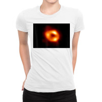 First Image Of Black Hole In Our Milky Way Galaxy 2022 T Shirt Ladies Fitted T-shirt | Artistshot